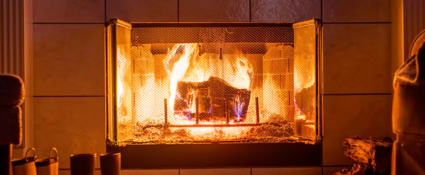 Mendota Hearth Landscape Fireplace Installation in Trussville, Alabama