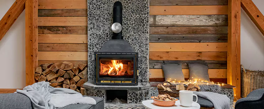 Thelin Hearth Products Direct Vent Gas Stove Fireplace Inspection in Trussville, Alabama